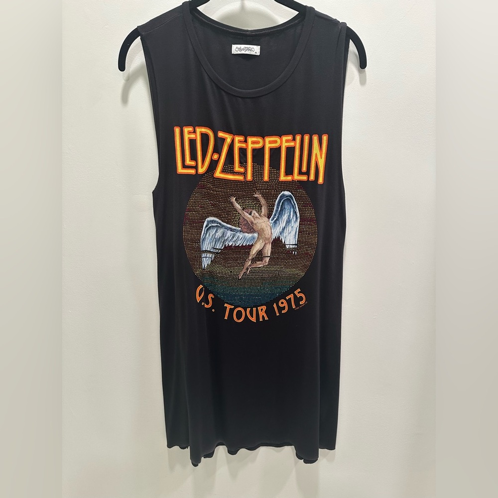 Lauren Moshi Led Zeppelin Crystal Angel Tank Top dress